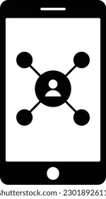 equipo colaborador de organización de la organización de la gráfica de organización Glyph