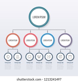 Organization Chart in vector