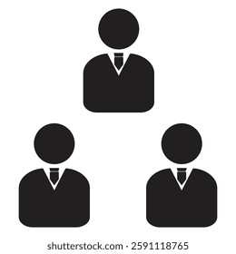 Organization chart vector art illustration.