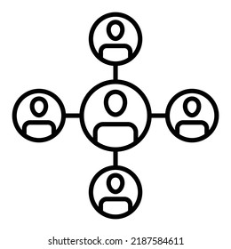 Organization Chart vector icon. Can be used for printing, mobile and web applications.