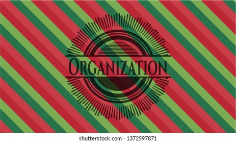 Organization christmas badge.