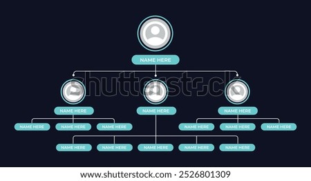Organization or Company Structure Infographic