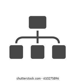 Organization Flat Vector Icon. Flat icon isolated on the white background. Editable EPS file. Vector illustration.