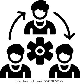 Organization Glyph Vector Icon Design