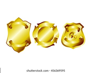 Organization Gold Badge Blank Template
