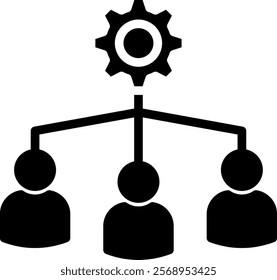 Organization Icon Glyph Vector Illustration