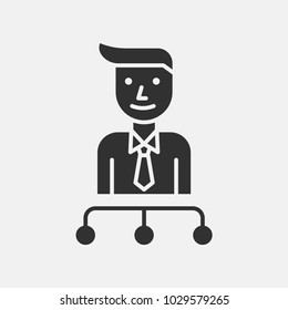 Organization icon illustration isolated vector sign symbol