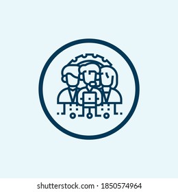 Organisationssymbol einzeln auf weißem Hintergrund von der Arbeit in der Bürosammlung. Organisations-Symbol, trendig und modernes Organisationssymbol für Logo, Web, App