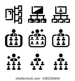 organization icon isolated sign symbol vector illustration - Collection of high quality black style vector icons
