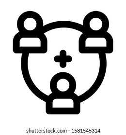 organization icon isolated sign symbol vector illustration - high quality black style vector icons
