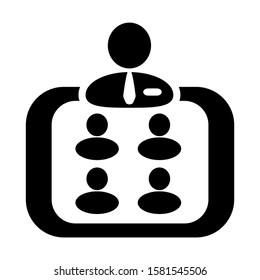 organization icon isolated sign symbol vector illustration - high quality black style vector icons
