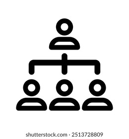 Organization Icon Line Style Design. Simple Vector Illustrations.