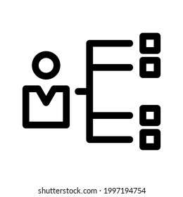 icono de organización o logotipo símbolo de signo aislado ilustración vectorial - iconos vectoriales de estilo negro de alta calidad

