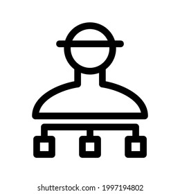organization icon or logo isolated sign symbol vector illustration - high quality black style vector icons
