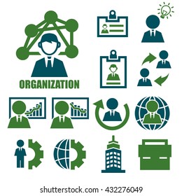 organization icon set