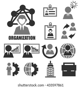 organization icon set
