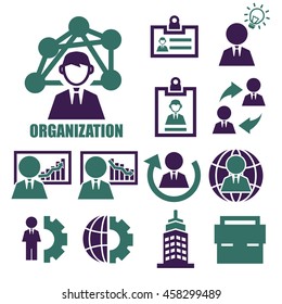organization icon set