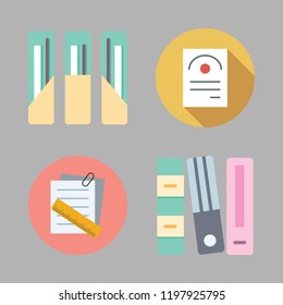 organization icon set. vector set about note and file icons set.
