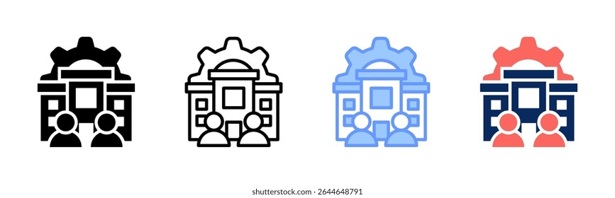 Organization icon sheet multiple style collection