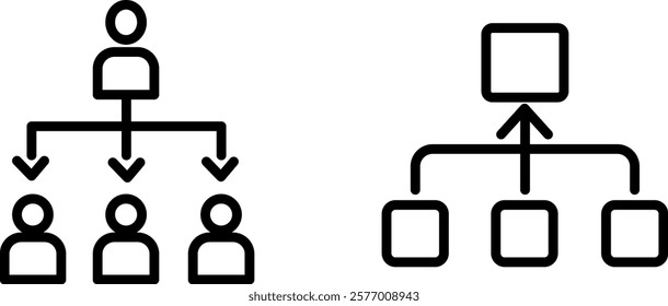 "Organization Icon for Structure, Management, and Coordination"