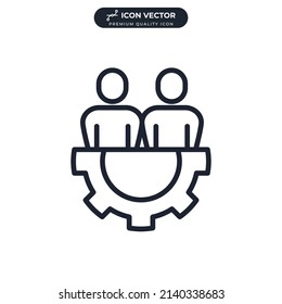 organization icon symbol template for graphic and web design collection logo vector illustration