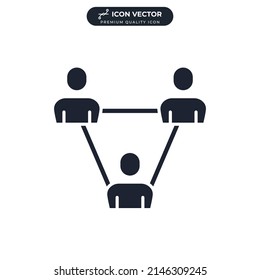 organization icon symbol template for graphic and web design collection logo vector illustration