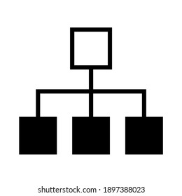 Icono de la organización, Grupo de trabajo en equipo, personas que trabajan juntas, símbolo de asociación, ilustración vectorial aislada para página web .