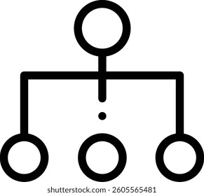 organization icon. Thin Linear Style Design Isolated On White Background