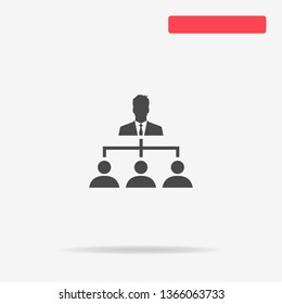 Organization icon. Vector concept illustration for design.