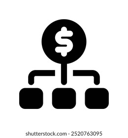 organization icon. vector glyph icon for your website, mobile, presentation, and logo design.