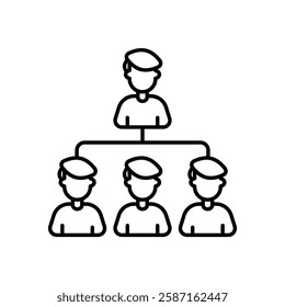 Organization icon vector stock illustration