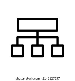 Ilustración de diseño de símbolo de vector de icono de organización