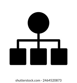 Icono de Organización Ilustración de diseño de símbolo de Vector