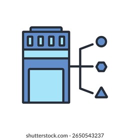 organization icon. vector.Editable stroke.linear style sign for use web design,logo.Symbol illustration.