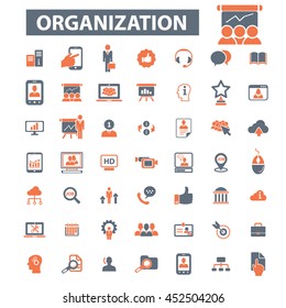 iconos de organización