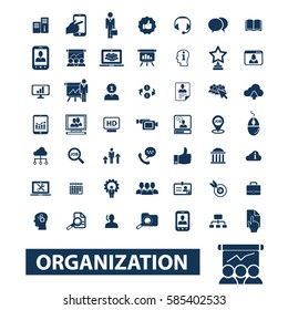 iconos de organización