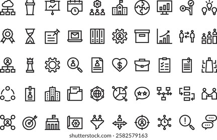 Organization icons High-Quality Vector Icons Collection with Editable Stroke. Ideal for Professional and Creative Projects