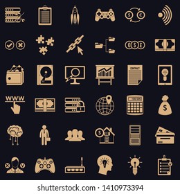 Organization icons set. Simple style of 36 organization vector icons for web for any design