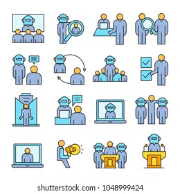 organization and management icons