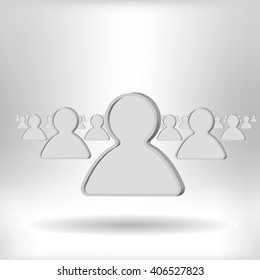 Organization of people vector icon 