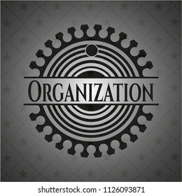 Organization realistic black emblem