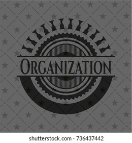 Organization realistic black emblem