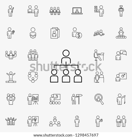 organization structure icon. Business Organisation icons universal set for web and mobile
