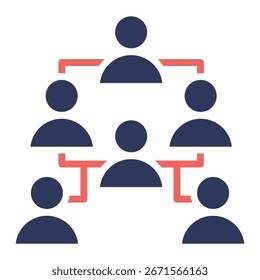 Organization Structure Icon Element For Design And Vector