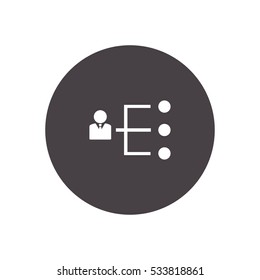 organization structure icon vector, can be used for web and mobile design
