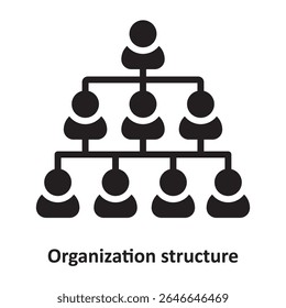 Organization structure  Vector Icon which can easily modify or edit
