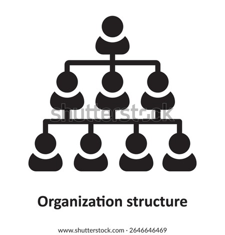 Organization structure  Vector Icon which can easily modify or edit
