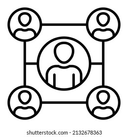 Organization vector icon. Can be used for printing, mobile and web applications.