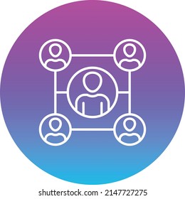 Organization vector icon. Can be used for printing, mobile and web applications.