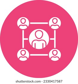 Organization vector icon. Can be used for printing, mobile and web applications.